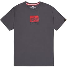 Alpha Industries Herren Satin Logo T T-Shirt (1er Pack)