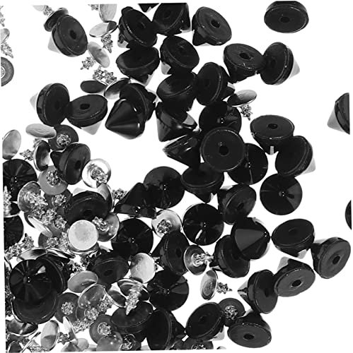 DECORNIJIA 100 Piezas Remaches Puntiagudos Para Ropa y Zapatos Kit De Remaches De Plástico Para Manualidades y Decoraciones