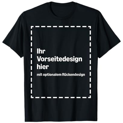 Personalisiertes T-Shirt mit Druck auf der Vorder- und Rückseite