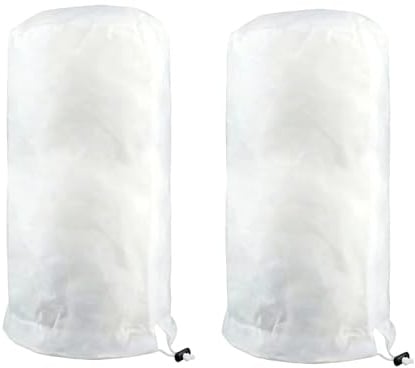 Voile d'Hivernage pour Plantes Extérieur 80x100 cm, 2PCS Housse d'hivernage pour Plantes en Pot, Housses de Protection Contre Le Gel, protège Les Arbres du Froid et du Vent nuisibles, Réutilisable