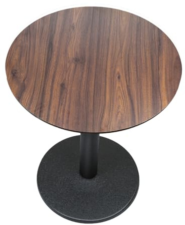 HUOLE Esstisch, Küchentisch Kleiner Esstisch, Einfacher Kleiner Tisch für Küche, Esszimmer und Wohnzimmer Quadratisch aus Holz und Metall, Bartisch Stehtisch Bistrotisch (60 x 60 x 72 cm (B))