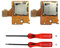 Partsatoz Confezione da 2 schede Micro SD Card Reader scheda di memoria TF slot di ricambio per Nintendo Switch NS 2017 Console HAC-SD-01 con strumento di apertura