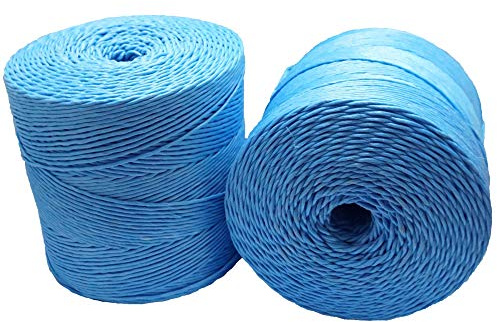 farmtex Pressengarn 400, 2 x 5 kg, Bindegarn, Erntegarn, Kunststoffgarn, Kordel, Blau
