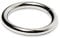HEAVYTOOL Rundringe 80mm x 12mm geschweißt Stahl vernickelt (10 Stück) O Ring Stahlring O Ringe Metallring Rundring