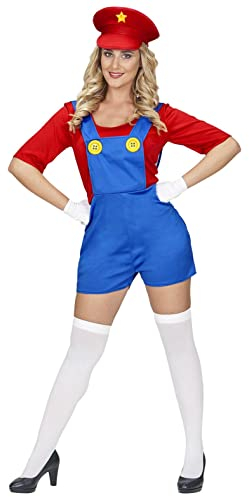 W WIDMANN MILANO Party Fashion - Kostüm Super Klempnerin, Anzug, Hut, Arbeiterin, Fasching