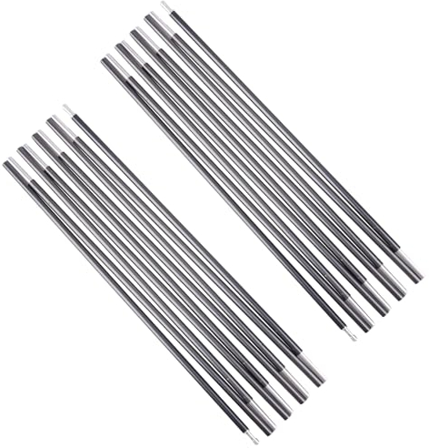 TRIWONDER Zeltstange Ersatz, Alu Tarp Stangen Camping Zubehör mit Zeltstange Reparatur Set (370cm)