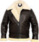 Marco Enzolani B3 Bomberjacke Fliegerjacke Real Shearling B3 Bomberjacke Winter - Braun - Groß