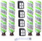 BLUELIRR Lot Remplacement 4 Brosse Rouleau + 4 Filtres Crosswave 17132 et 2225N Series pour Familles avec Animaux Domestiques Fumeurs Accessoires Aspirateur Crosswave