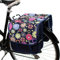 BikyBag Classic – Doppelte Fahrradtasche – 26 L Wasserabweisende Gepäckträgertasche | Fahrradtasche für Pendler & Einkauf (Classic CL - Rosa Gänseblümchen)