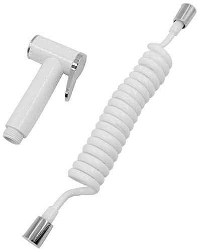Pulverizador de bidé de acero inoxidable con manguera de ducha telescópica de 200 cm de ABS para higiene personal, 2 unidades para tuberías de agua, inodoros, bidé, baño, pulverizador de mano