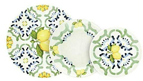 Villa Altachiara Servizio Piatti Ceramica sottosmalto 18 Pezzi Amalfi