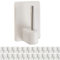 Gancio autoadesivo per bastone, 24 pz, Colore Bianco, misura 25 x 17 mm, ganci per tenda, ganci per zanzariere, gancio adesivo per tende a finestra, aggancio per bastoni su finestre PVC, curtain hook