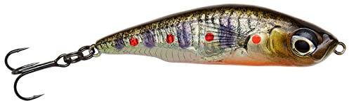 Savage Gear Twitch Köder zum Raubfischangeln Sticklebait Pencil Sinking 7,5cm 17g, Farbe:Brown Trout Smolt