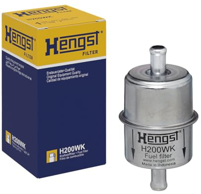 HENGST - Kraftstofffilter H200WK - Hochwertiger Kraftstoff-Leitungsfilter für KFZ - Entfernt Staub und Schmutz aus Otto- oder Dieselmotoren - Schützt das Einspritzsystem