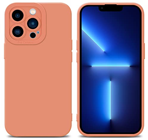 Cadorabo Hülle kompatibel mit Apple iPhone 12 PRO Schutzhülle TPU Silikon Case Liquid Design mit Kameraschutz Slim Kratzfest Weiche Gummi mit Rundumschutz Case Hülle für iPhone 12 PRO in Orange