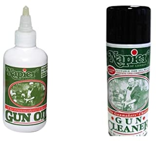 BushWear Napier Gun Cleaner 300ml Spray and Oil 125ml Bundle - A of one oil, Cleans oils any type