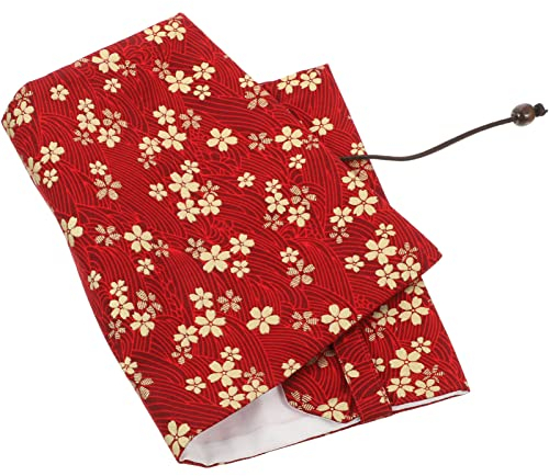 Ipetboom Buchcover Stoff A5 Handgefertigt Goldgestickter Blumenumschlag Buchhülle Dekorativer Schutz Für Schüler Und Buchliebhaber