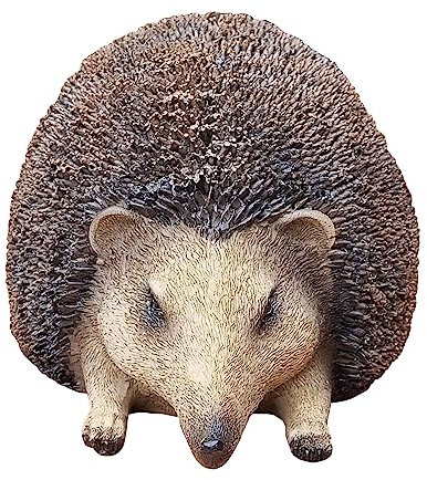 Fachhandel Plus Dekofigur Igel Helmut lebensecht Gartendeko Tierfigur Indoor Outdoor Gartenfigur
