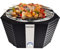 Syntrox Germany Holzkohlegrill Molami aus Edelstahl, Tischgrill, Elektrogrill, Inklusive Tragetasche, Batteriebetrieben, Grill für 6 Personen, Spülmaschinengeeignet (Schwarz)