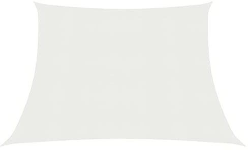 Camerina Sonnensegel 160 g/m² Weiß 3/4x3 m HDPE Sonnenschutz Terrasse TerassenüBerdachung