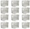 Tea Light Candle Holders Set of 12 - Tealight Holders Glass Bulk Votive Candle Holder Brown Ribbed Wedding Table for Decoration Living Room, Centerpiece, Wedding, Birthday Home Décor (Clear)