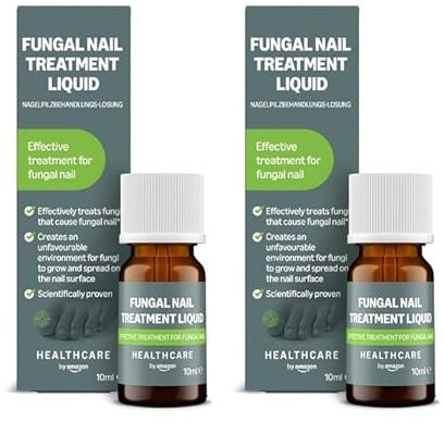 Amazon Basic Care Nagelpilzbehandlungs-Lösung, 10ml, Gel, (Packung mit 2)