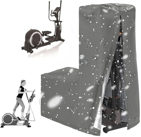 Crosstrainer Abdeckung für Zuhause, Wasserdicht Ellipsentrainer Schutzhülle für Drinnen Draussen, 210D/420D Oxford Abdeckplane für Heimtrainer Ellipsenmaschine für Hometrainer(Size:210D：140*64*165cm,