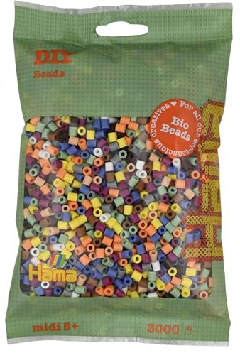 Hama Bio String Perlen Color Mix (197), 3000st.