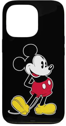 Disney Mickey Mouse Klassische Pose Schwarz Hülle für iPhone 13 Pro