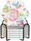 Set di 6 sottobicchieri in ceramica con stampa di cupcake, ciambelle, muffin, zucchero, accessori eleganti per la cucina e la casa