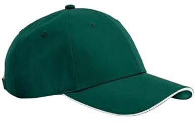 4SP® Unisex Team Sports Tech Cap Hat (UK, Alpha, One Size, Bottle Green/White)