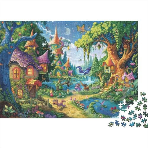 JDDEISKKE Secret World Puzzle 1000 Teile Für Erwachsene Magic Stress Abbauen Geeignet Für Erwachsene Farbe Puzzle Geschenk 1000pcs (75x50cm)