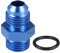 Unifizz 6AN Flare to 6AN ORB O Ring Port Male Fuel Pump Rail Adapter Fuel Fitting Adapters for Car Fuel Oil Line Pipe Connector Aluminum Alloy Blue