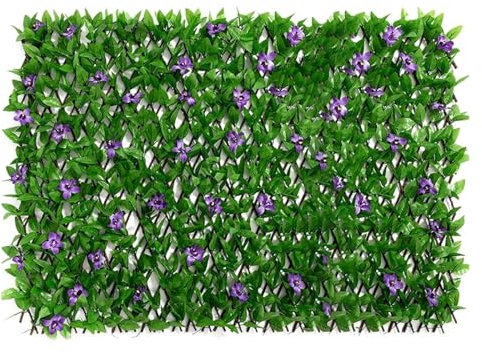 Cache Balcon Brise Vue Clôture Extensible de 40CM, écran de confidentialité for Balcon, Patio, Panneau de clôture en Faux Lierre extérieur, décorations de Jardin et d'arrière-Cour for la Maison Brise