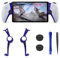DLseego Handheld Decorative Strip Shell for PS Portal,Replacement Case Cover with 2PCS Thumbstick Grip Caps for PlayStation Portal Remote Player Handle,Purple