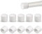 ZEYIYER 10 PCS 0.39 Inch Door Stoppers Rubber Tip Replacement, Door Stop Bumper Tips Spring Door Stop Caps for Door Wall Protection (White)