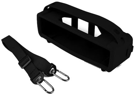 JOYSOG Silicone Cover Case for Bose SoundLink Mini&Mini II Bluetooth Portable Speaker Protective Skin Sleeve with Shoulder Strap Accessories (Black)