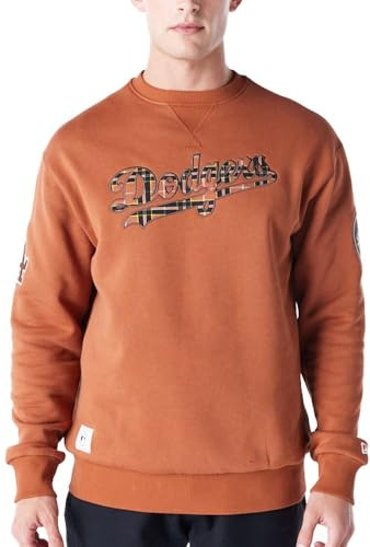 New Era Fleece Pullover - Tartan Los Angeles Dodgers - S