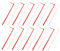 BEBEMOKO 20 Stück Windmühlenzubehör Garten Windrad Teile Windrad Sticks Windrad Handwerk Windmühle Ersatzteil Wind Spinner Ersatzstange Windrad Teil Windrad Herstellung Stäbe PVC
