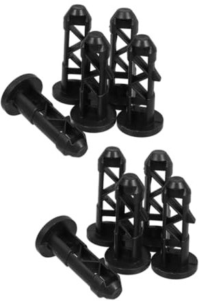 FONDOTIN 10pcs Trash Bin Latch Hinge Pins for Wheelie Bin Lid Lock Outdoor Garbage Can Lid Connectors Compatible Trash Can for Camping and Garage Use