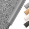 Selbstklebende Teppich Randleiste, PVC Übergangsstreifen für Boden, Randversiegelungsleiste für Teppich und Holzboden, Fußmatten Randleiste, Grau (5m)