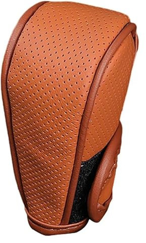 MKHIXTSL Schalthebel Schaltknäufe Auto für Renault Clio 2012-2019 4-Generation, Leder Schaltknauf Abdeckung rutschfeste üBerzug, Knopf Getriebe Stick Schutz, Dekoration Zubehör,F