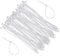 Boltza® Reusable Beaded Cable Ties 100mm (Natural, Pack of 100) - Releasable Twist-Lock Wire Ties for Cables, Commerce & Garden