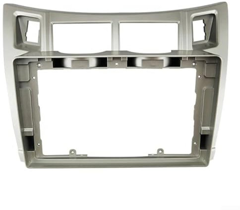 Adaptateur de tableau de bord 2 DIN pour Toyota Yaris 2008 2011, remplace la radio d'usine par une stéréo de rechange (argenté)