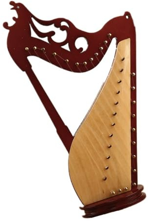 DGRTYG Handgemachtes Mini Harfenmodell Musikinstrument Ornament(14 cm)
