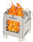 Lixa-da Campingkocher Holzofen Mini Holzvergaser Faltbar Tragbar, Alkoholkocher und Hobo Kocher, Herd für Outdoor-Aktivitäten, Kochen, Wandern, Picknick, BBQ