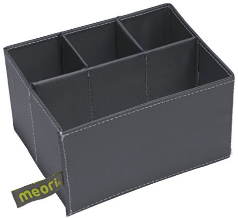 meori Einsatz 3+1 für Mini Faltboxen 14, 5x11x7, 8cm Stifteköcher Schere Schreibtischorganizer Sortieren Schminkzeug Parfüm Organizer