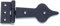 Antikas - Truhenscharniere wie Antik, Beschlag „Gothic Spear“ für Kiste, schwarz