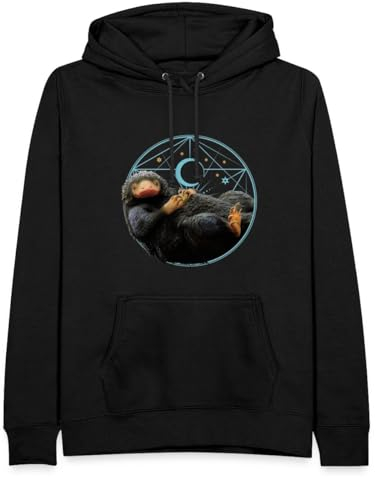 Spreadshirt Phantastische Tierwesen Niffler mit Münze Geschenk Frauen Hoodie, M, Schwarz