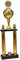 Henecka 🔵Säulenpokal Serie Dakota Gold · mit Wunschgravur und auswählbarem Sport-Emblem · Größe 63,5 cm
